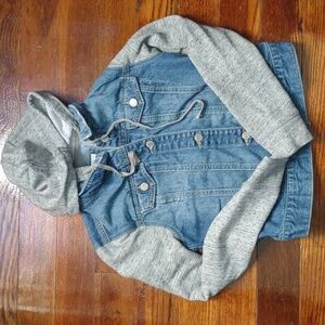 Mudd size medium jean jacket with hood
